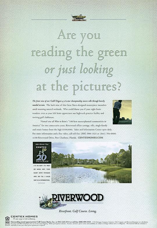 Riverwood Newspaper Campaign - "Reading the Green"